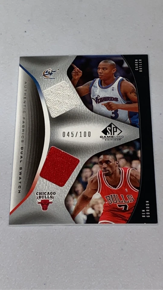 2006-07 SP Game Used Dual Jersey Swatch /100 Caron Butler Ben Gordon #AFD-BG - Image 1 of 4