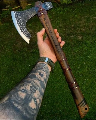 Hand Forged Carbon Steel Axe - Image 1 of 4
