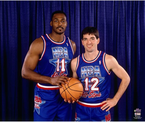 Karl Malone Unsigned Utah Jazz Hardwood Classics 1992 All-Star Game Cover