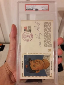 MICKEY LOLICH SIGNED NEW YORK METS 1985 FDC FIRST DAY COVER PSA DNA ENCAPSULATED - Picture 1 of 9
