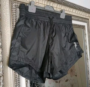 New RALPH LAUREN RLX Ladies Dark Grey Stretchy Lightweight Work-Out Gym Shorts L - Picture 1 of 14