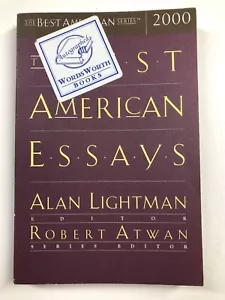 The Best American Essays 2000 SIGNED Alan Lightman, Ed, Autographed Signed - Foto 1 di 2