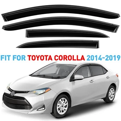 Protectores de lluvia viseras de ventilación pantalla para Toyota Corolla 14-19 IMPERMEABLE Foto 1 de 4
