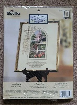 Bucilla Stitch Scapes Counted Cross Stitch Kit The Lord's Pray  - Image 1 of 2