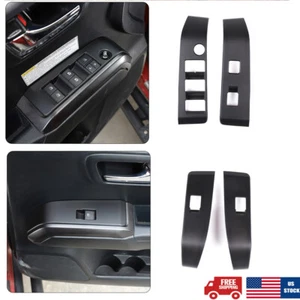 Matte Black Interior Window Lift Switch Button Trim For Toyota Tacoma 2016-2023 - Picture 1 of 12