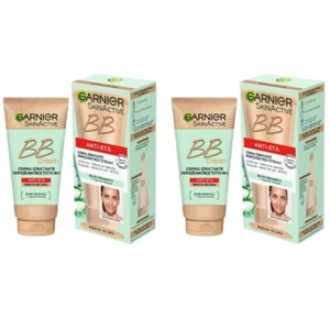 2pz GARNIER skin active BB CREAM ANTI-ETÀ medio scura 50ml - Imagen 1 de 2