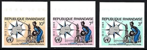 Ruanda - 4. Welttag der Meteorologie Satz postfrisch 1964 Mi. 52-54 B - Picture 1 of 1