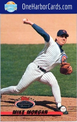 1993 Stadium Club Chicago Cubs Baseball Card #285 Mike Morgan - Image 1 of 2