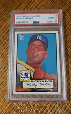 Mickey Mantle 2021 Topps X 1952 ROOKIE #3 Baseball Card PSA 10 New York Yankees 