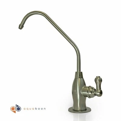 FILTERWAY Aquaboon 1 Handle Kitchen Classic Brushed Nickel Finished RO faucet