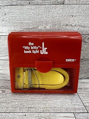 VTG The Itty Bitty Book Light Jr. ZELCO Red Yellow Battery Operated Works Well • 67.64$