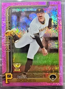 PAUL SKENES 2025 Topps Series 1 Pink Foil SSP - 600 Made - Pirates #98 🔥 - Picture 1 of 2