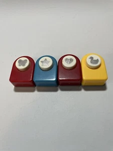 Four Craft Paper Punches Heart Star Duck Butterfly Die cutter - Picture 1 of 4
