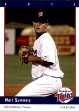 2011 Elizabethton Twins Grandstand #29 Matt Summers Cave Creek Arizona AZ Card