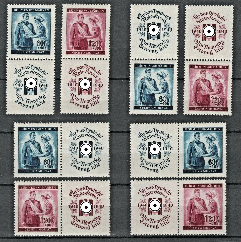 1940 Böhmen und Mähren Mi. 53-54 ** komplett postfrisch Sätze zur Auswahl - Bild 1 von 1