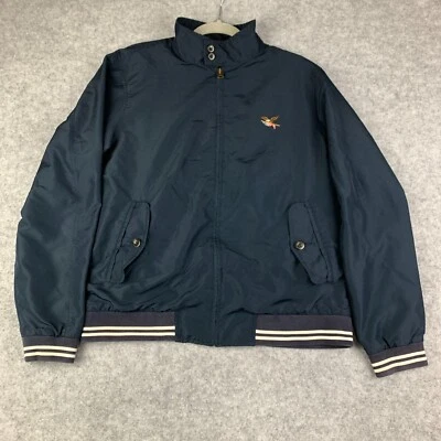 Chaqueta American Living Ralph Lauren Para Hombre Azul Mediana Cremallera Completa Poli Ligera Foto 1 de 4