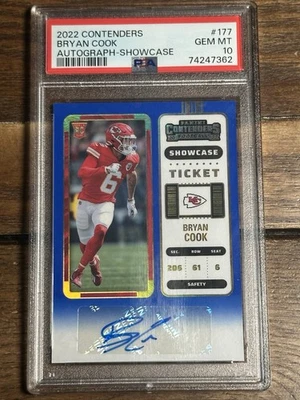 2022 Contenders BRYAN COOK #177 RC Autograph Showcase Ticket PSA 10 Rookie - Image 1 of 3