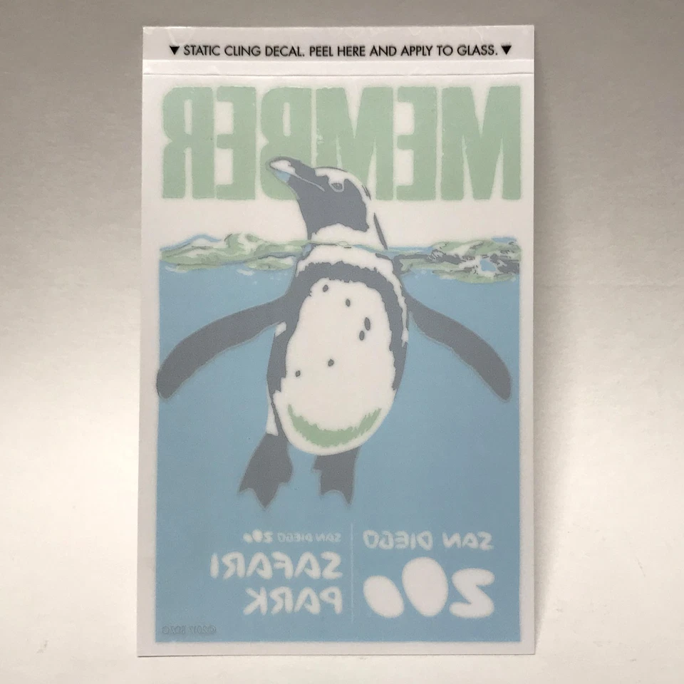Pegatina de miembro San Diego Zoo Safari Park Penguin 2017 | Calcomanía adhesiva para ventana de coche Foto 1 de 1