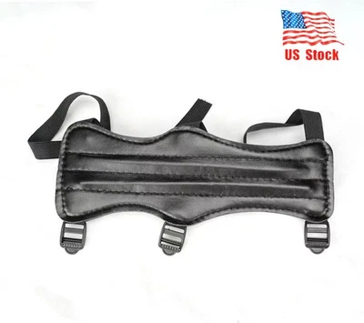 Protector de brazo de tiro con arco de cuero AF tradicional arco largo arco recurvo protector de antebrazo Foto 1 de 4