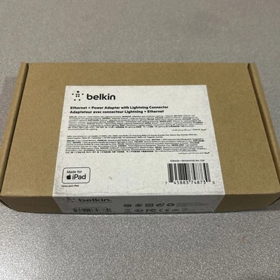 NEW Belkin Ethernet + Power Adapter with Lightning Connector - Image 1 of 2