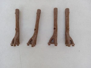 Schleich Wildlife Spielset 4 Stützpfosten Ersatzteile für Hochhütte - Bild 1 von 3