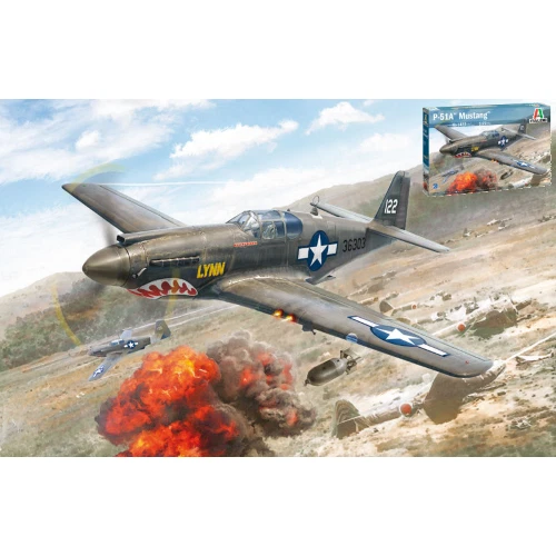 1 72 ITALERI P 51 A Mustang Airplane Kit IT1423