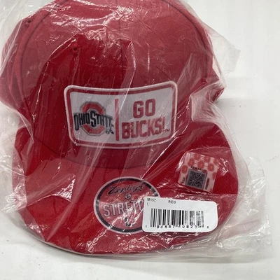 Ohio State Go Bucks! Zephyr Stretch Fit Hat Baseball Cap Red Size L - Image 1 of 4