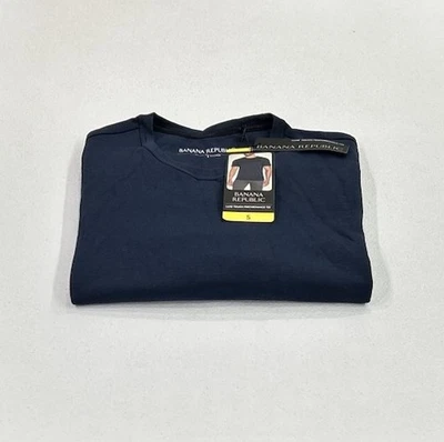 Banana Republic Men’s Luxe Touch Performance Tee, Blue, Size S - Image 1 of 4