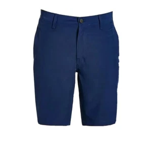 Pantalones cortos de paseo Hurley híbridos elásticos lisos para hombre, azul marino, talla 40 - Imagen 1 de 3
