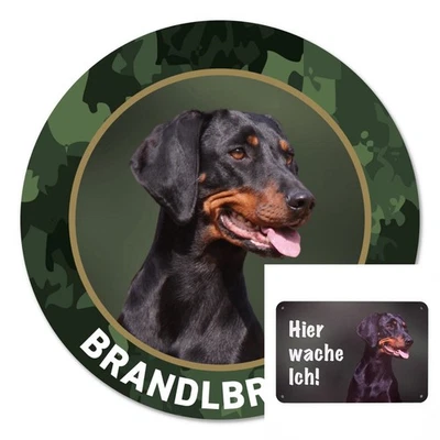 Brandlbracke Autoaufkleber Sticker Gartenzaunschild Warnschild Hundeschild - Bild 1 von 4