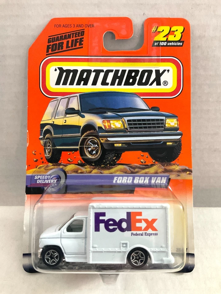 1999 Matchbox FedEx Ford Box Van Series 5 Speedy Delivery 36457 loose