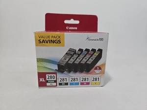 CANON PGI280XL CLI281 5-pak TR8520 TR7520 Ts9120 Ts8120 seria Ts6120 zobacz zdjęcia - Zdjęcie 1 z 5