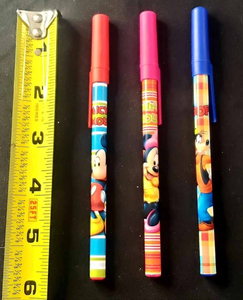 Pens Disney Pens Three - Each Pen Has Mickey, Minnie And Pluto - Image 1 of 1