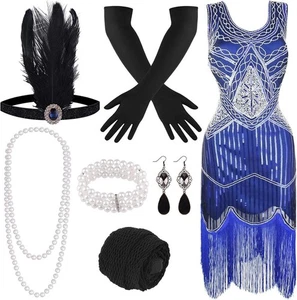 FEPITO 1920s Flapper Dresses for Women, Size L-XL - Picture 1 of 3
