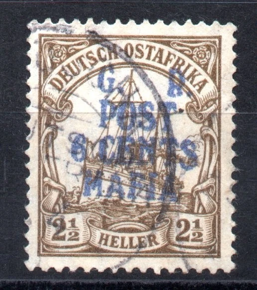 ALEMANIA D OSTFRICA TANGANICA ISLA MAFIA .Sc.11 AZUL Cv.2600€ USADO FIRMADO Foto 1 de 1