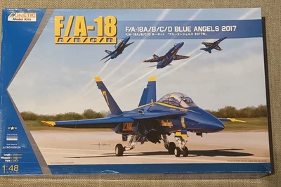 F/A-18 A-B-C-D Kinetic 1/48 Blue Angels BOX DAMAGED - Immagine 1 di 4