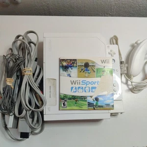 Nintendo Wii Video Game Console with Wii Sports Tested and Working - White - Picture 1 of 7
