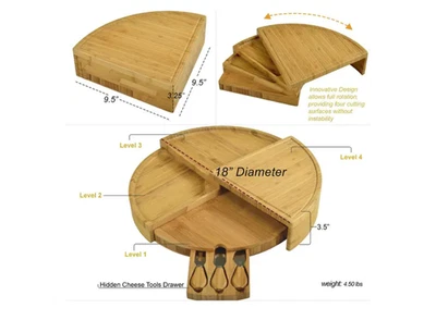 Tablero de charcutería de picnic en Ascot diseño patentado ahorra espacio tiendas 3 herramientas Foto 1 de 4