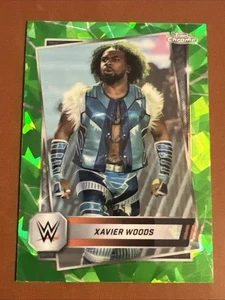 2025 Topps Chrome WWE RAW Xavier Woods Sapphire Green Refractor 32/75 #193 - Bild 1 von 2