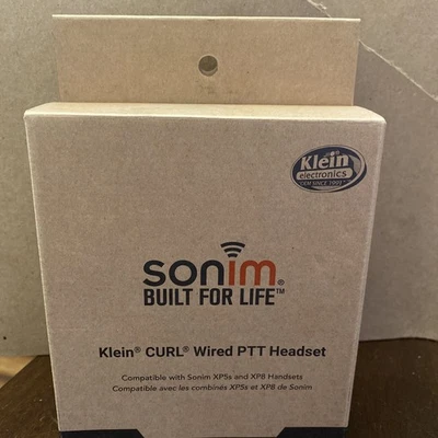 Sonim Klein CURL Wired Wired PTT Headset  XP5S and XP8- Black - Image 1 of 4