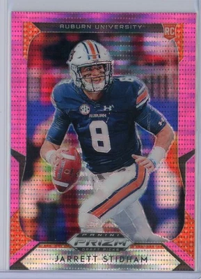 2019 Panini Prizm Draft Picks 119 Jarrett Stidham RC Pink Pulsar - Image 1 of 2