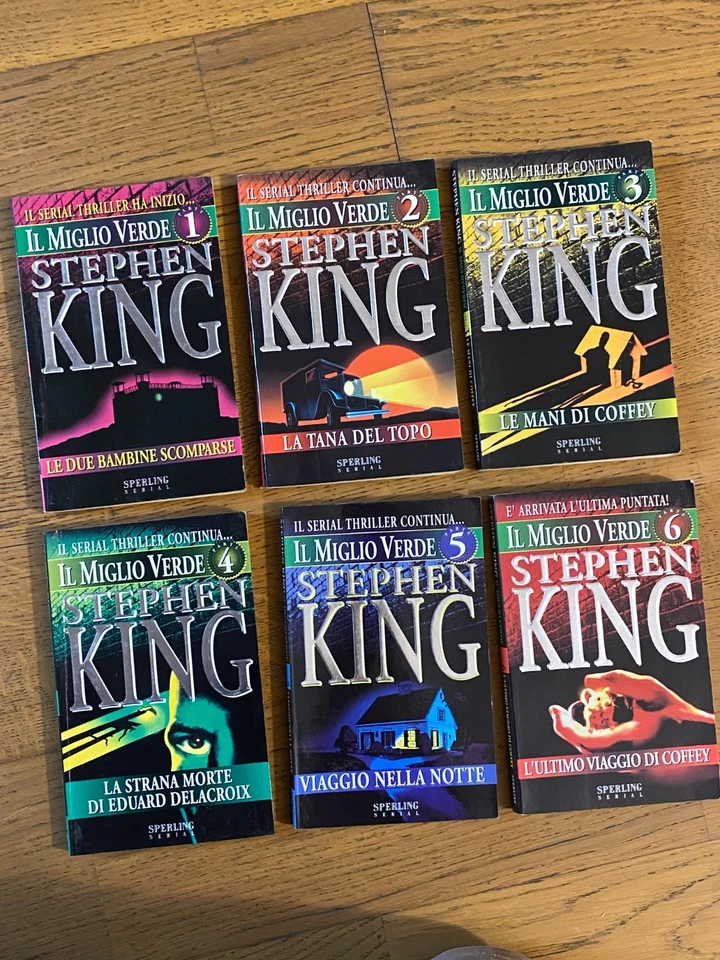 IL MIGLIO VERDE STEPHEN KING - 6 LIBRI - PRIMA EDIZIONE 1996 - Sperling Serial - Immagine 1 di 4