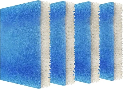 4-Pack HQRP Wick Filters with Blue Pre-Filter for Honeywell HEV-600 Series - Image 1 of 4