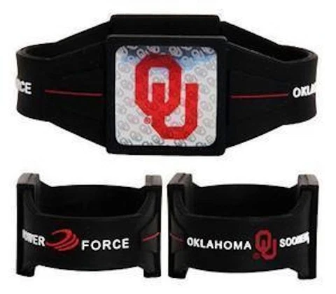 Oklahoma Sooners Ionic Bracelet Baller Band Wristband Hologram Dual Sport Cover