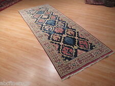 4'x10' ESTATE Circa 1940 Wide Runner Farahan Hand-Knotted Rug Wool 580343