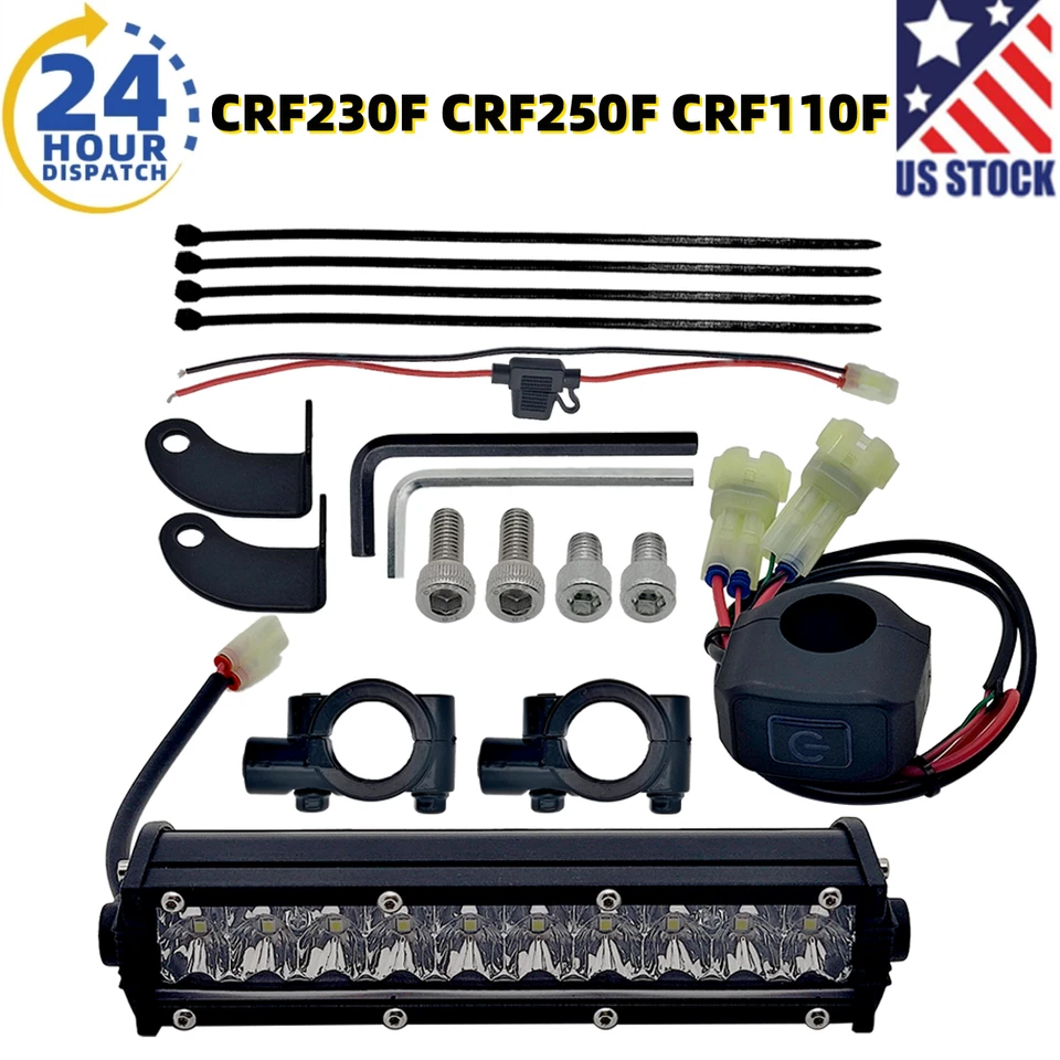 Kit de barra de luz de faros LED para Yamaha Raptor 700 R 125 250 Banshee Blaster Foto 1 de 4