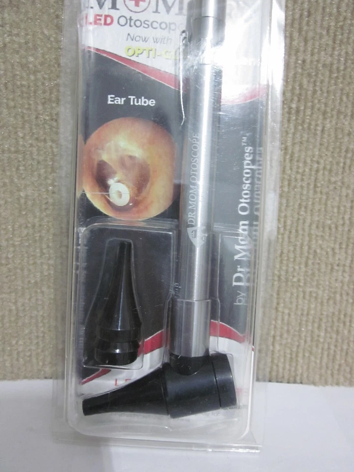 Third Generation Dr Mom Stainless LED Otoscope Clamshell Doctor