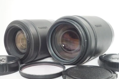 [ Near MINT ]  Tamron 80-210mm f4.5-5.6 178D w/ Hood, 70-300mm f4-5.6 172DM Caps - Image 1 of 4