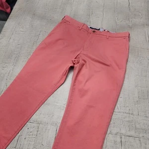 Tommy Hilfiger Men's Slim Fit Chino Pants Pink Trousers 38x32 (Tag 38x34) - Picture 1 of 17