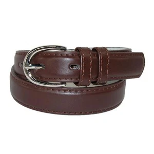 CTM Kid's Leather 1 inch Basic Dress Belt (Pack of 2) - Picture 1 of 29